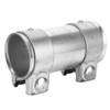 Exhaust Muffler Tube Connector Joiner Dual Clamp Sleeve 2in/51mm Automobile