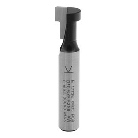 ENT T-slot cutter HW (HM), shank (S) 8 mm, diameter (D1) 8.5-12.7 mm, D2 4.8-8.6 mm, SL 32 mm, Z 1-2