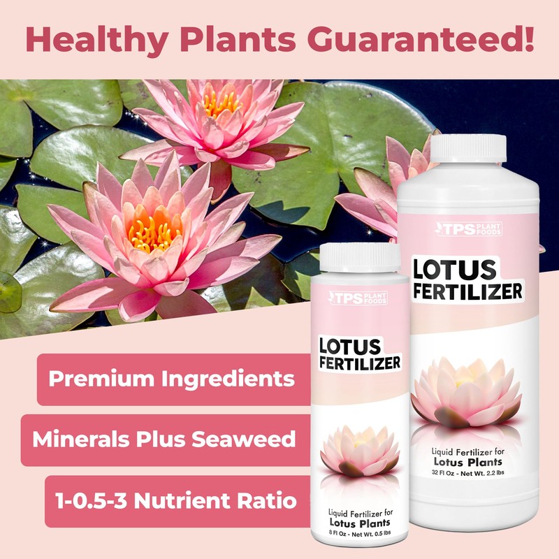 Lotus Fertilizer, Complete Lotus Plant Food, 8 oz (250mL)