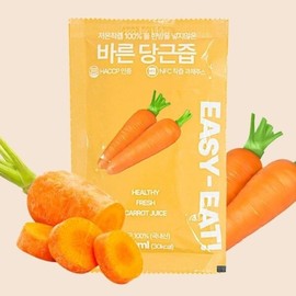 Daegu Department Store Grape One-Song Easy It Bare Carrot Juice 100ml x 60 Packs (30 Packs x 2) / 대구백화점포도한송이이지잇 바른 당근즙 100ml 60팩(30팩2)