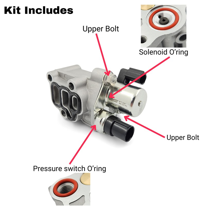 VTEC Solenoid Upper Gasket - O-Ring Seal Kit - Compatible