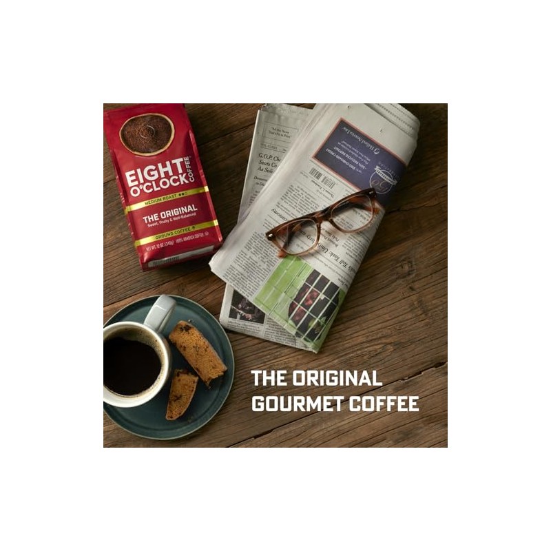 Eight O'Clock Coffee 100% Arabica Colombian Peaks, Medium Roast, Ground