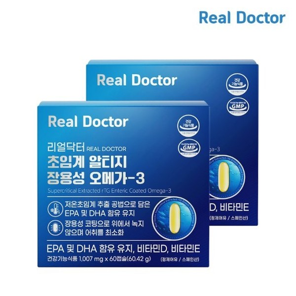 Real Doctor Supercritical Altige Enteric Coated Omega 3 60 Capsules