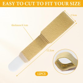 PKRFCJ 12 PCS buddy straps for fingers,Reusable tape finger bands straps for Injured Fingers, Kids & Adults,Support for Sprains, Bruises, Swelling,Comfortable Protection