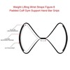 DMX INTL Figure 8 Lifting Straps Premium Quality Neoprene Padded