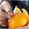 iplusmile 1Set Ergonomic Stainless Steel Orange Peeler Rustproof Citrus Peelers