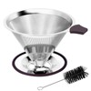Pour Over Coffee Dripper, Paperless Pour Over Coffee filter, Stainless