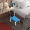 WHOMEC Step Stool with Handles for Elderly-Bed Stools with Adjustable
