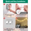 MapeloreCrafted Upgraded Version Outdoor String Lights Hooks: 30Pcs Heavy Duty