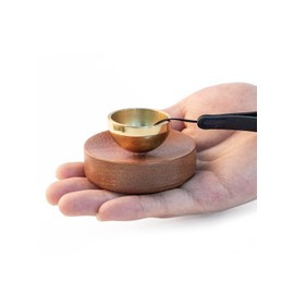 Singing Bowl Small I Heart Warming Angel Sound I Portable Singing Bowl I Super Mini Singing Bowl for on the Go I The Whole Seht is Beautifully Crafted and Ideal as a Gift