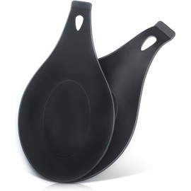 2 Piezas Tapete De Silicona Para Utensilios, Soporte De Cuchara Resistente Al Calor, Cucharón Y Reposapiés Para Utensilios De Cocina