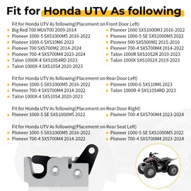 M MATI Left LH Door Latch for Honda Pioneer 500 700 1000 Big Red 700 Talon 1000R 1000X 67237-HL1-A01