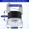 Thermostat with Fixed Interruption NC Temperature Limiter 95°C Vertical Fastons
