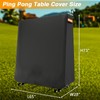 EVRBUL Ping Pong Table Cover Outdoor Waterproof Folding Table Tennis