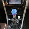 Blueshyhall Glass Crystal Shift Knob Blue Bubble, LED Multicolor Gradient