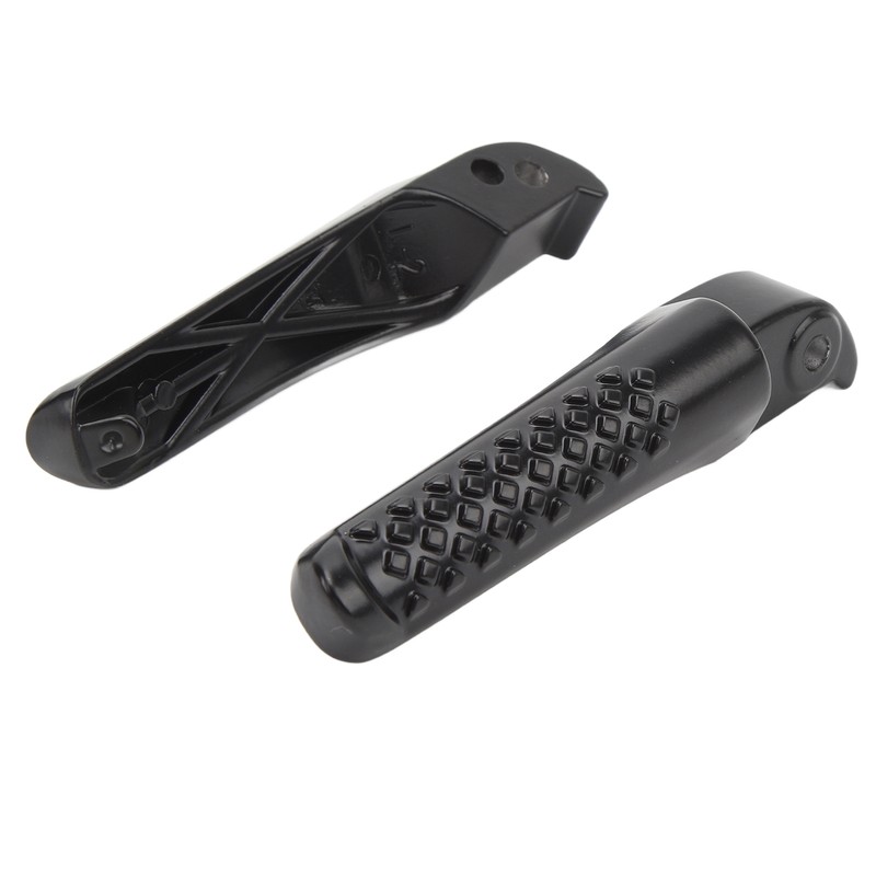 2Pcs Front Foot Peg Bracket Left And Right Black Footrest