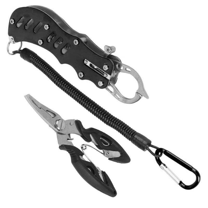 Fishing Plier Multipurpose Portable Fishing Pliers Fish Grips with Lanyard
