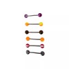 Luxe Modz Pack of 6 Barbells tongue rings 14g solid