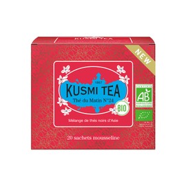 Kusmi Tea - Russian Morning n°24 (Organic Tea) – Blend of Black teas from Asia - 20 Tea Bags
