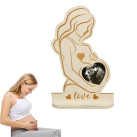 xutong 1 x Pregnant Women Ultrasound Photo Frame Pregnant Friend Sonogram Reveal Future Mom Gift Memorial Gift