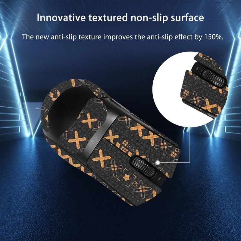 NOUKAJU Mouse Grip Tape Full Coverage for Razer DeathAdder V3