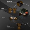 LVIOE Night Driving Glasses for Women Polarized Anti Glare Yellow