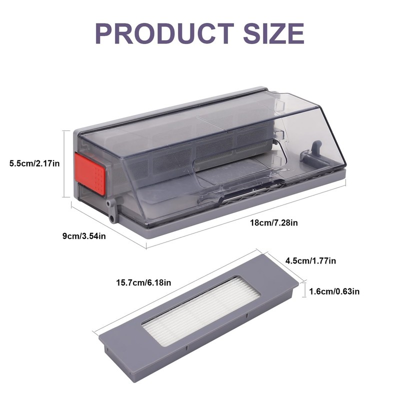 Sgizoku Dust Bin Box for ECOVACS Deebot T8 AIVI Robot