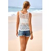 Halife Crochet Vest for Women Boho Lightweight Pullover Sweater Tops
