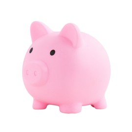Piggy Bank Pig 500 Yen Coin Savings Cute Non-breakable 【Cute Pig Piggy Bank Also Great as Interior Decor】Miscellaneous Goods 500 Yen Coin 100 Yen Savings Coin Bank (Pink, M)