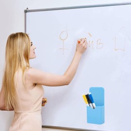 CZNBZIU 2 Magnetic Marker Holder,Magnetic Pen Holder, Pen Organiser, Pen Holder for Whiteboard, Locker, Home Office Supplies