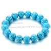 BIYONGDE 10MM Turquoise Beaded Stretch Bracelet, Light Blue Friendship Bracelet,