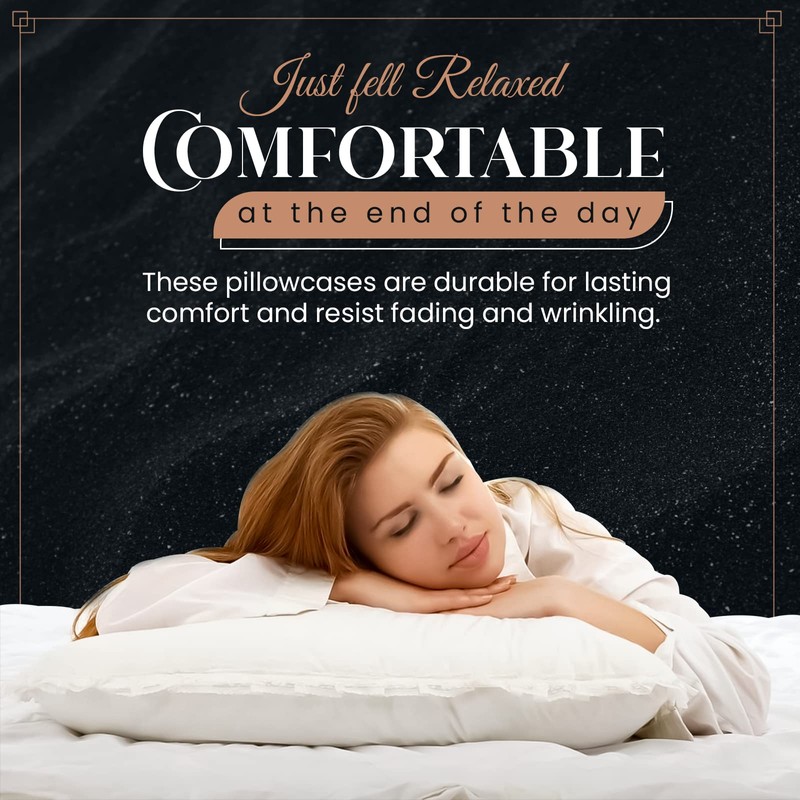 Sunshine Comforts Pillow Cases 4 pack -Microfiber luxury Pillow Cases/Pillow