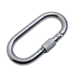 Prolinemax Marine Stainless Steel T316 3/8" Oval Snap Spring Hook with Lock Nut 600 Lbs WLL