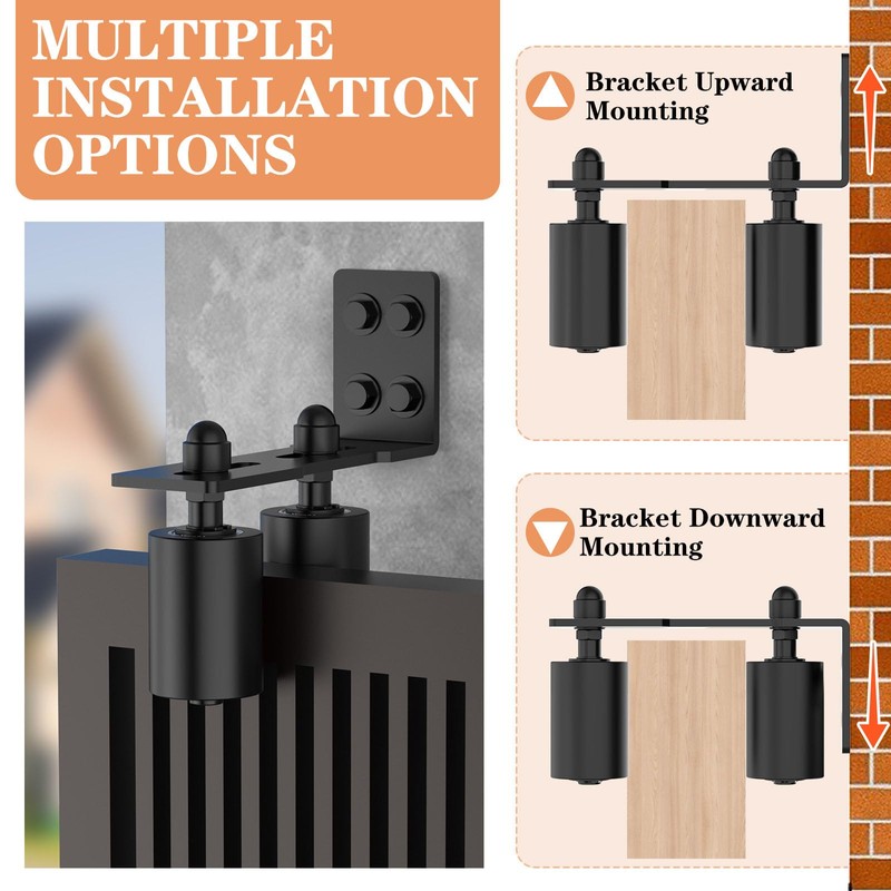 YogePote Sliding Gate Roller Guide, Slide Guide Wheels, Heavy Duty