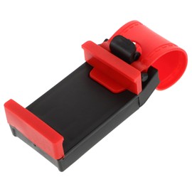 Zerodeko Car Steering Wheel Phone Holder Mount for Smartphones Safe and Convenient Stand for Cars and Red Cellphone Clip Accessory