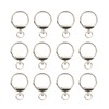 12pcs Round Spring Snap Hooks Swivel Ring Carabiner Clips Eyelet