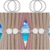 Metazonix - 4pcs Magnetic Curtain Tiebacks - Tie Backs for