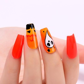 AIMEILI Soak Off U V LED Orange Gel Nail Polish - Lilium Pumilum Orange (117) 10ml