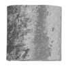 firstchoicelighting Set of 2 Grey Crushed Velvet Table Lamp Shades,