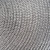 DII Woven Placemats Collection Metallic Round Placemat Set, 15", Silver,
