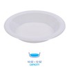 Boardwalk BOWLHIPS12WH Hi-Impact Plastic Dinnerware, Bowl, 10-12 oz, White, 1000/Carton