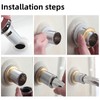 Universal Bathroom Sink Drain with Pop-Up,Overflow Hole,Ceramic White Cap &