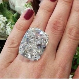 WDIYIEETN 925 Sterling Silver Shiny Huge White Birthstone CZ Crystal Wedding Rings (7)