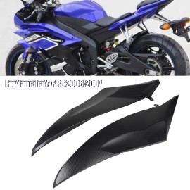 Unbranded Black Left Right Gas Tank Side Cover Trim Cowl Fairing For Yamaha YZF R6 06 07
