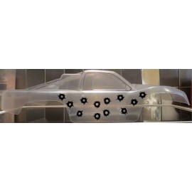 Vinyl paint masking, stencil, for Slash RC body (Bullet Holes) 2 Stage