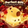 Cartoon Capybara LED Night Light with Yellow Glow for Bedside