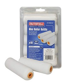 Faithfull Mini Roller Refills - Foam (Pack of 10)