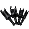 Yakamoz 8Pcs Wood Plug Cutter Set, 1/4" Hex Shank Straight