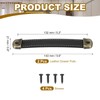 PATIKIL 5.6" Leather Drawer Pulls with Iron Sheet, 2 Pcs