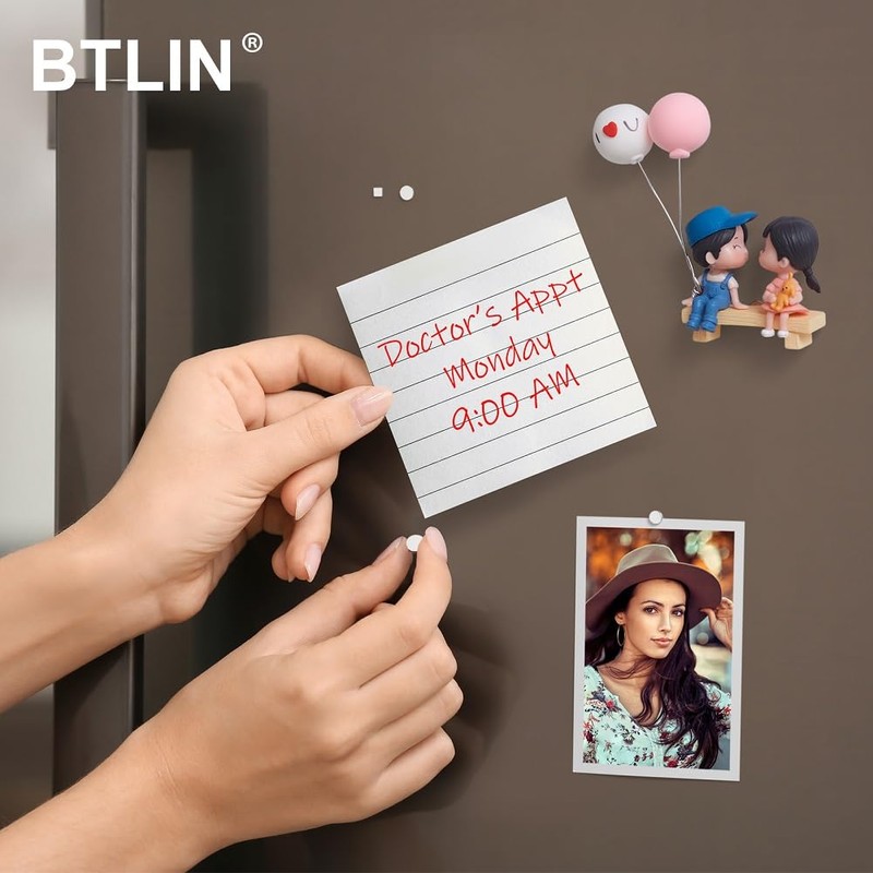 BTLIN Neodymium Magnets, Square, Strong Mini Magnet for Fridge Whiteboard,